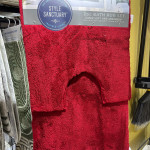 Red 2-Piece Bath Rug