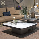Modern Marble-Top Coffee Table