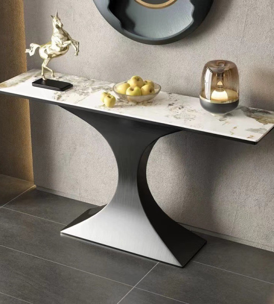 hourglass Console Table With Mirror